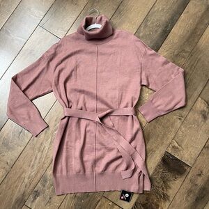 Women's taupe Turtleneck Sweater Dress NWT